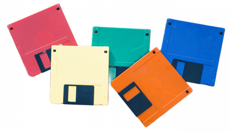 Floppy Disks Colourful